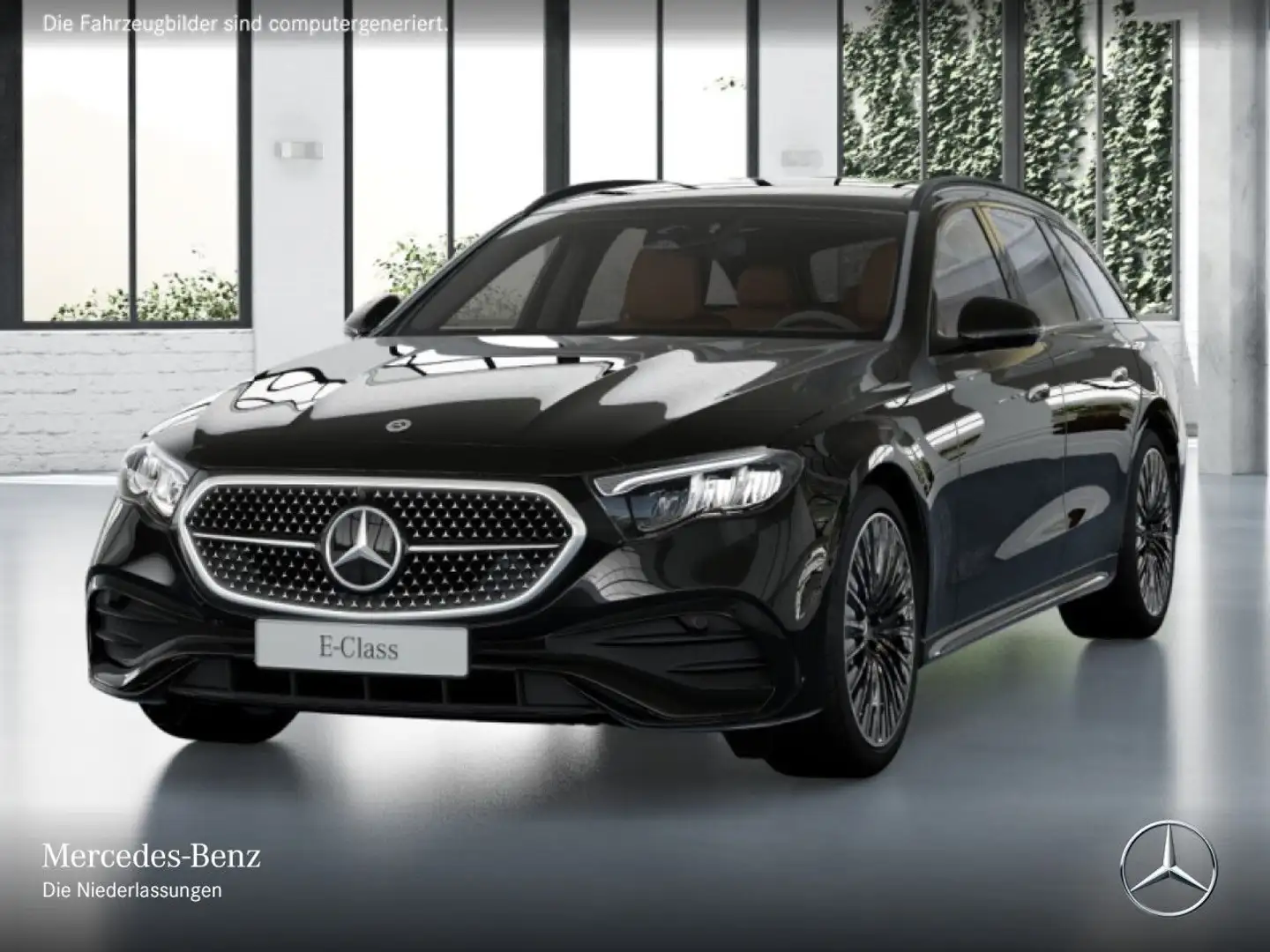 Mercedes-Benz E 220 d T AMG 360° Pano Burmester Distr. LED AHK Schwarz - 2
