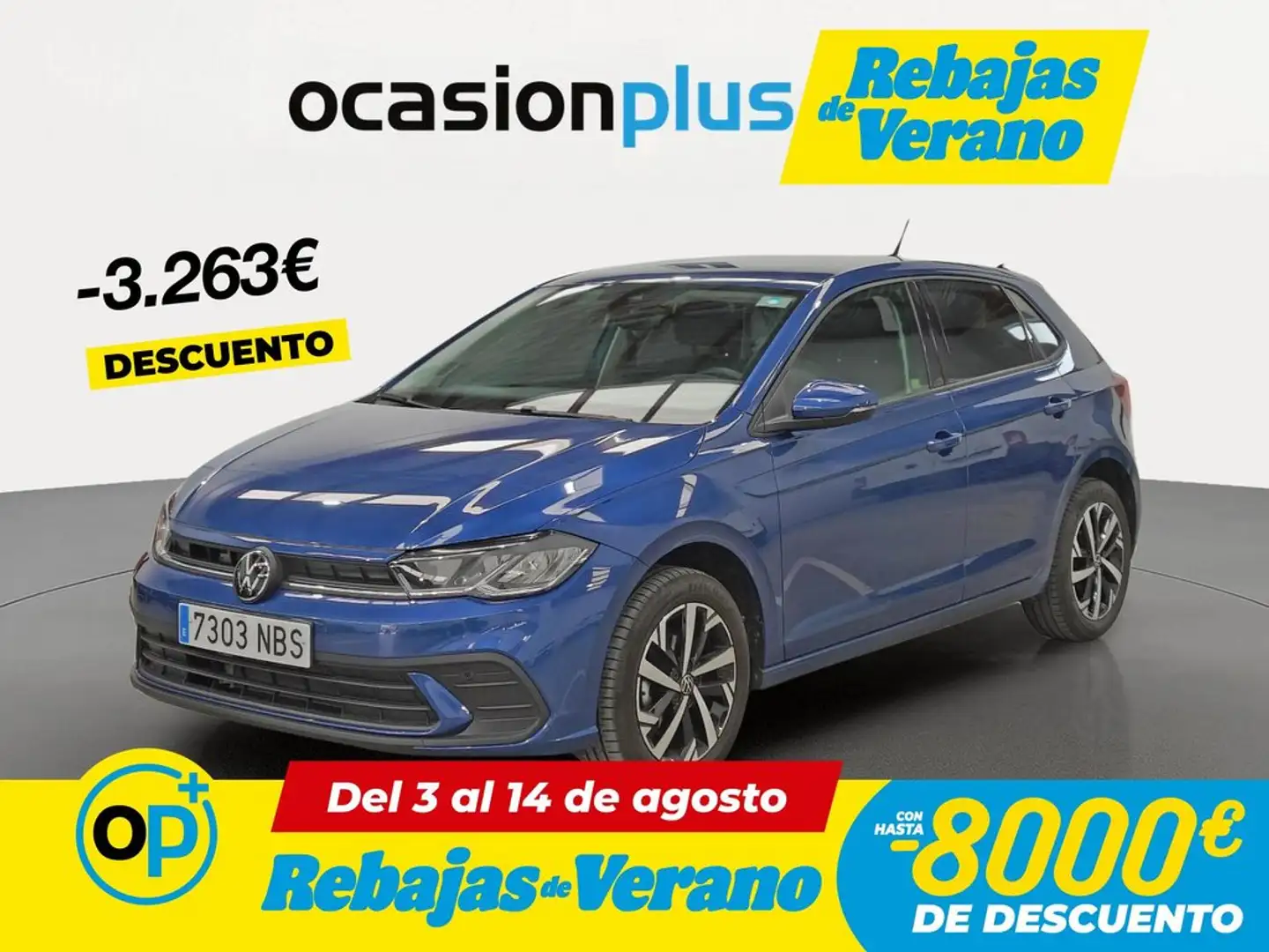 Volkswagen Polo 1.0 TSI Mas DSG 70kW Azul - 1