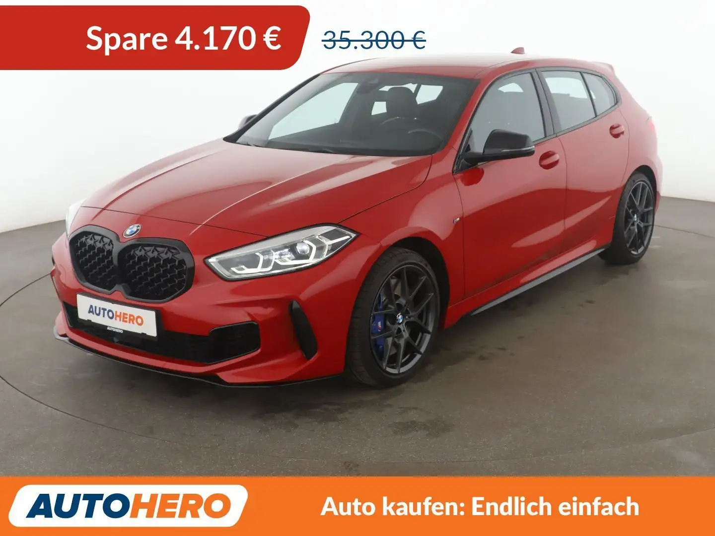 BMW 135 M135i xDrive Aut.*NAVI*LED*TEMPO*CAM*PDC*SHZ* Rot - 1