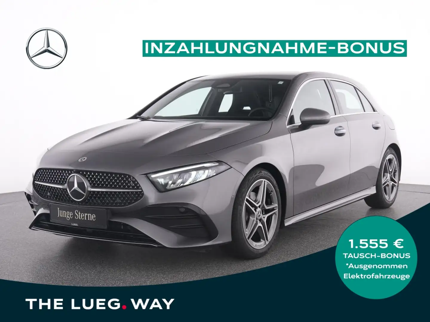 Mercedes-Benz A 180 AMG+MBUX+LED-HP+RFK+PTS+Amb+KeyGo+SpurAssi Grau - 1