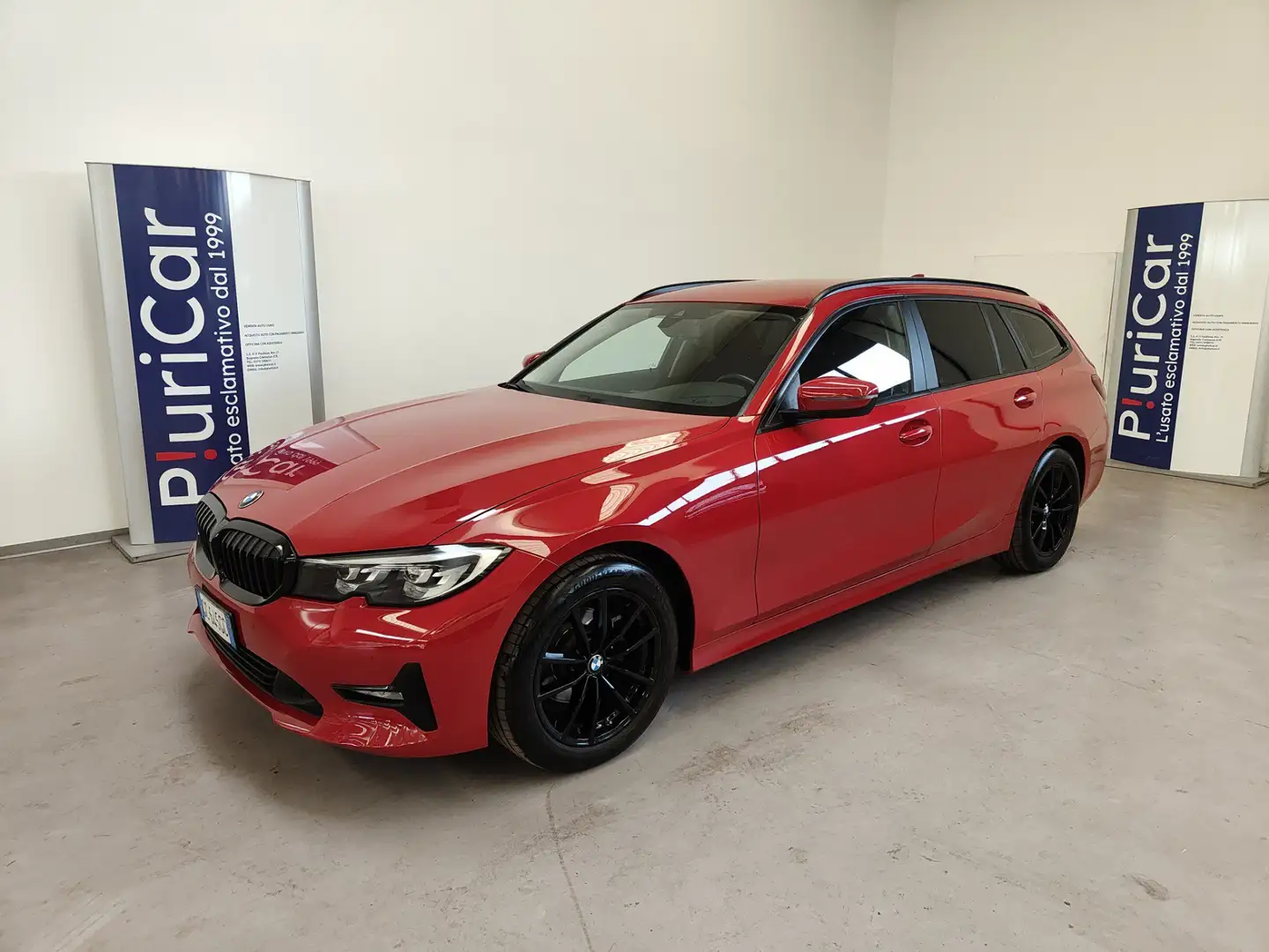 BMW 318 d 48V Touring auto Cruise Navi Fari LED DAB Rot - 1