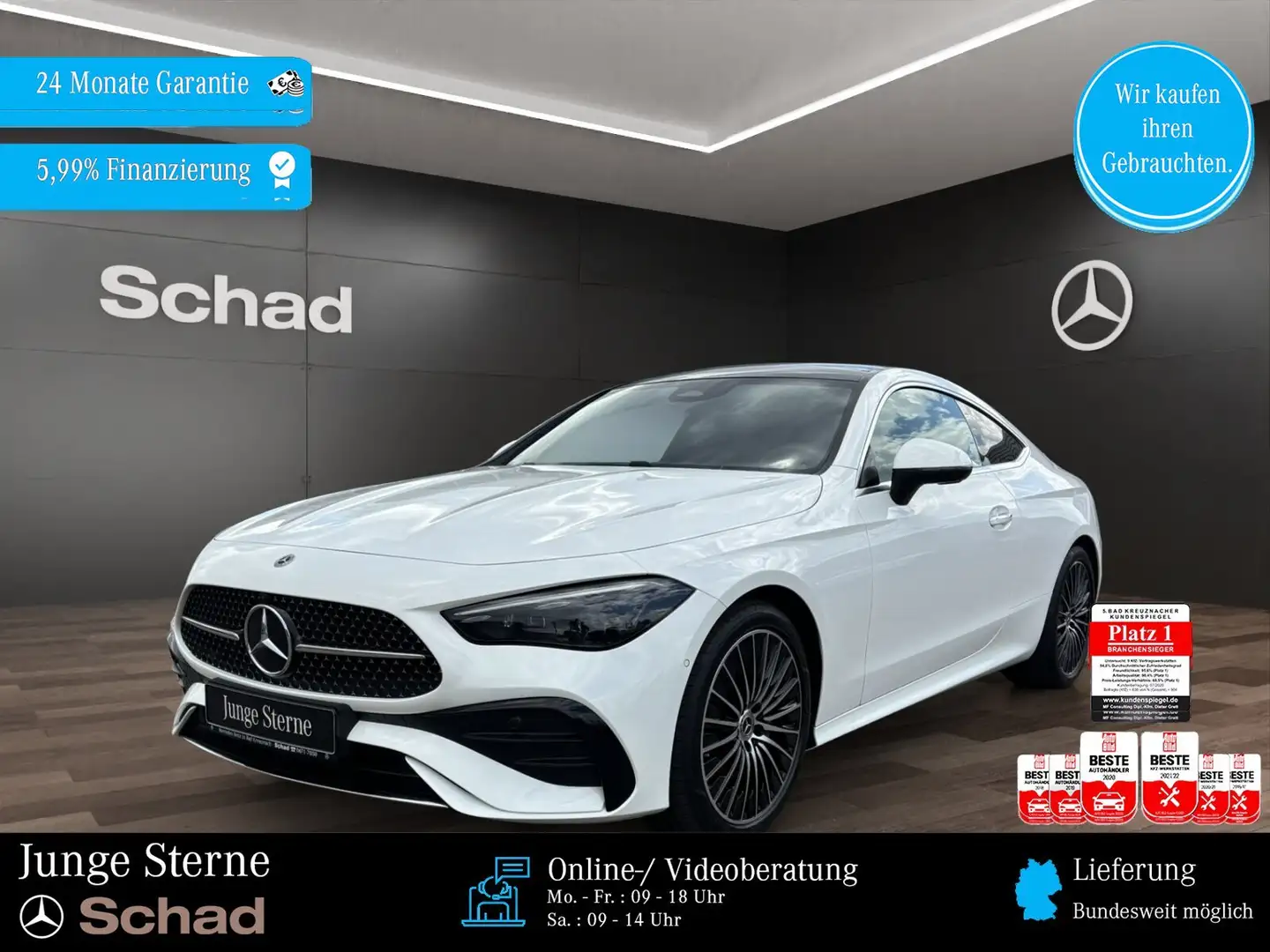 Mercedes-Benz CLE 220 CLE 220 d AMG+DIGI LIGHT+PANO+ASSIST+360+MEMORY Alb - 1