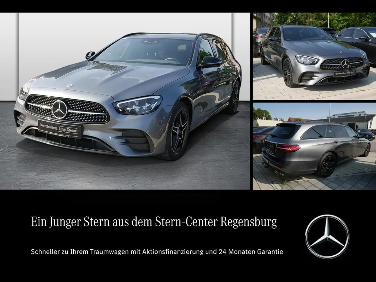 Mercedes-Benz E 300 e T-Modell AMG+NIGHT+DISTRONIC+AHK+MEMORY+ Gris - 1