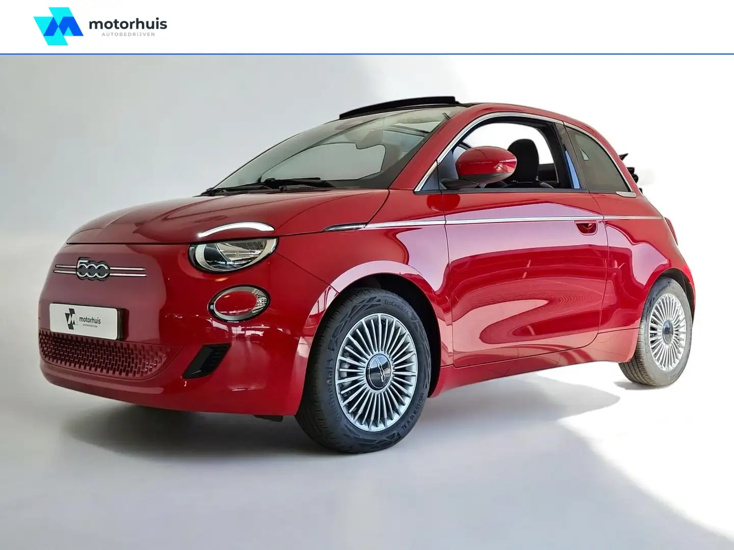 Fiat 500C 42kWh 118pk Aut CABRIO LMV CHROMEPAKKET CARPLAY Roşu - 1