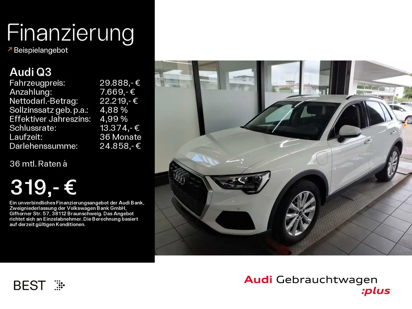Audi Q3 45 TFSI e PDC*SHZ Weiß - 1