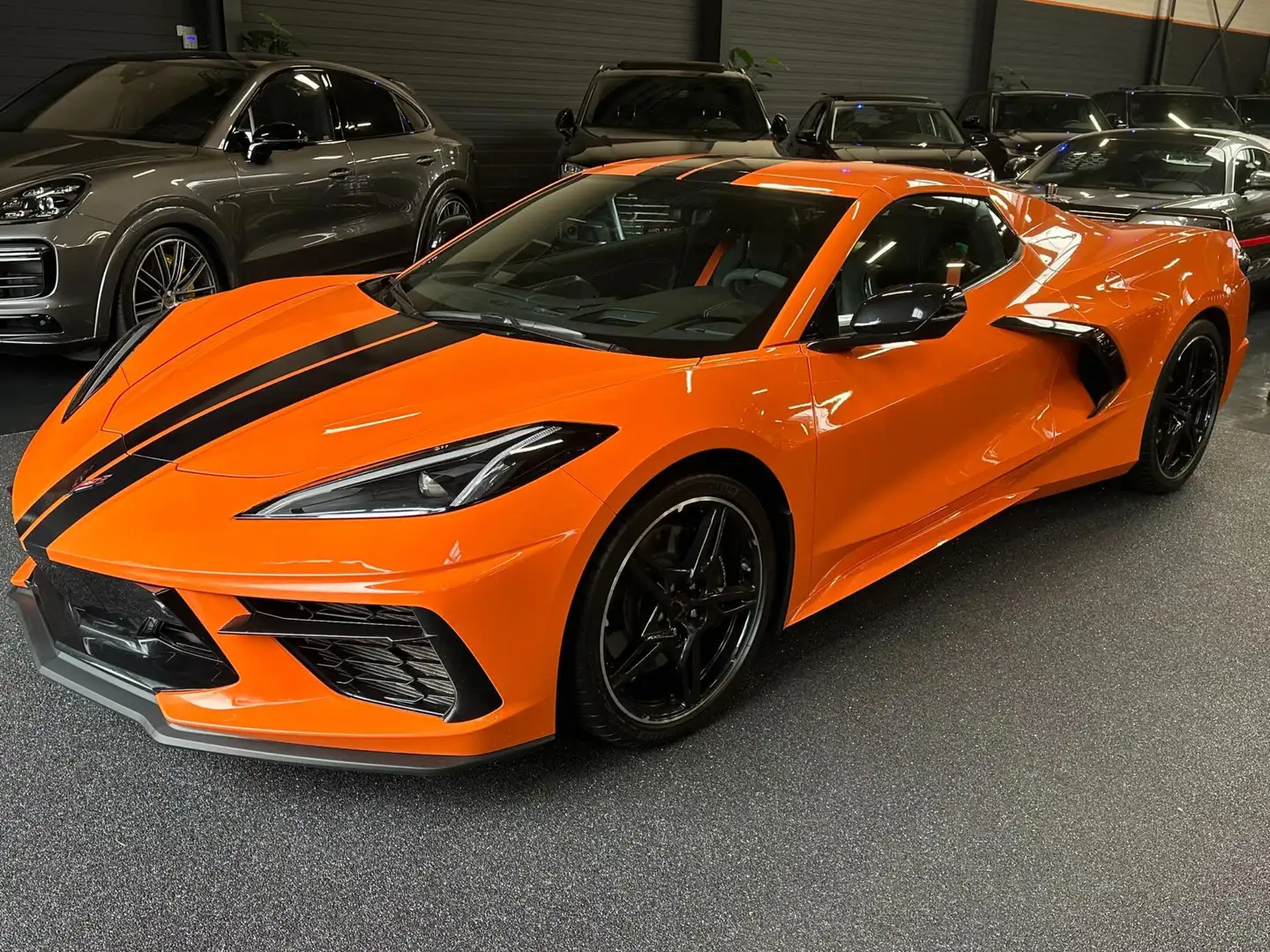 Chevrolet Corvette C8 Stingray Cabrio 3LT 70th Anniversary Carbon pac Oranje - 1