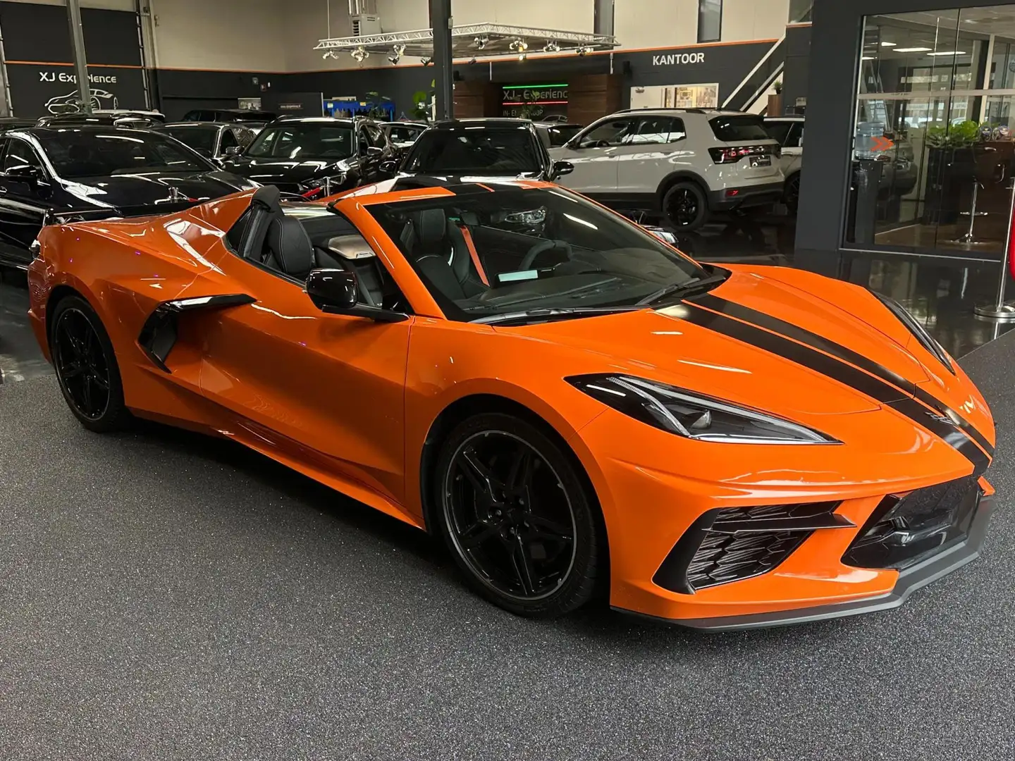 Chevrolet Corvette C8 Stingray Cabrio 3LT 70th Anniversary Carbon pac Oranje - 2
