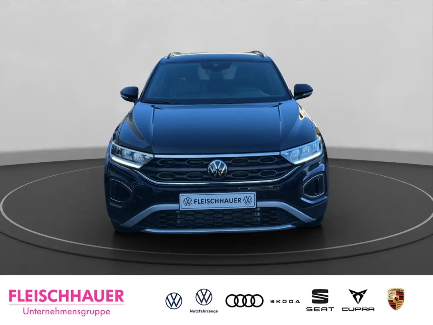 Volkswagen T-Roc 1,0 TSI Goal Navi+CarPlay+LED+Rear View+ACC+PDC Pl Schwarz - 2