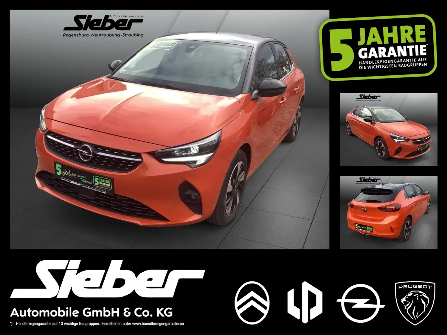 Opel Corsa e Elegance *Navi*Sitzheiz*Lenkradheiz*LED* Orange - 1