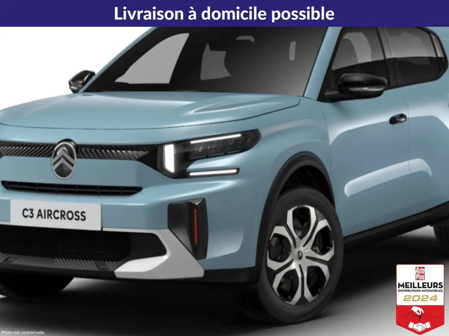 Citroen C3 Aircross Hybride 136 e-DCS6 Plus Blanc - 1