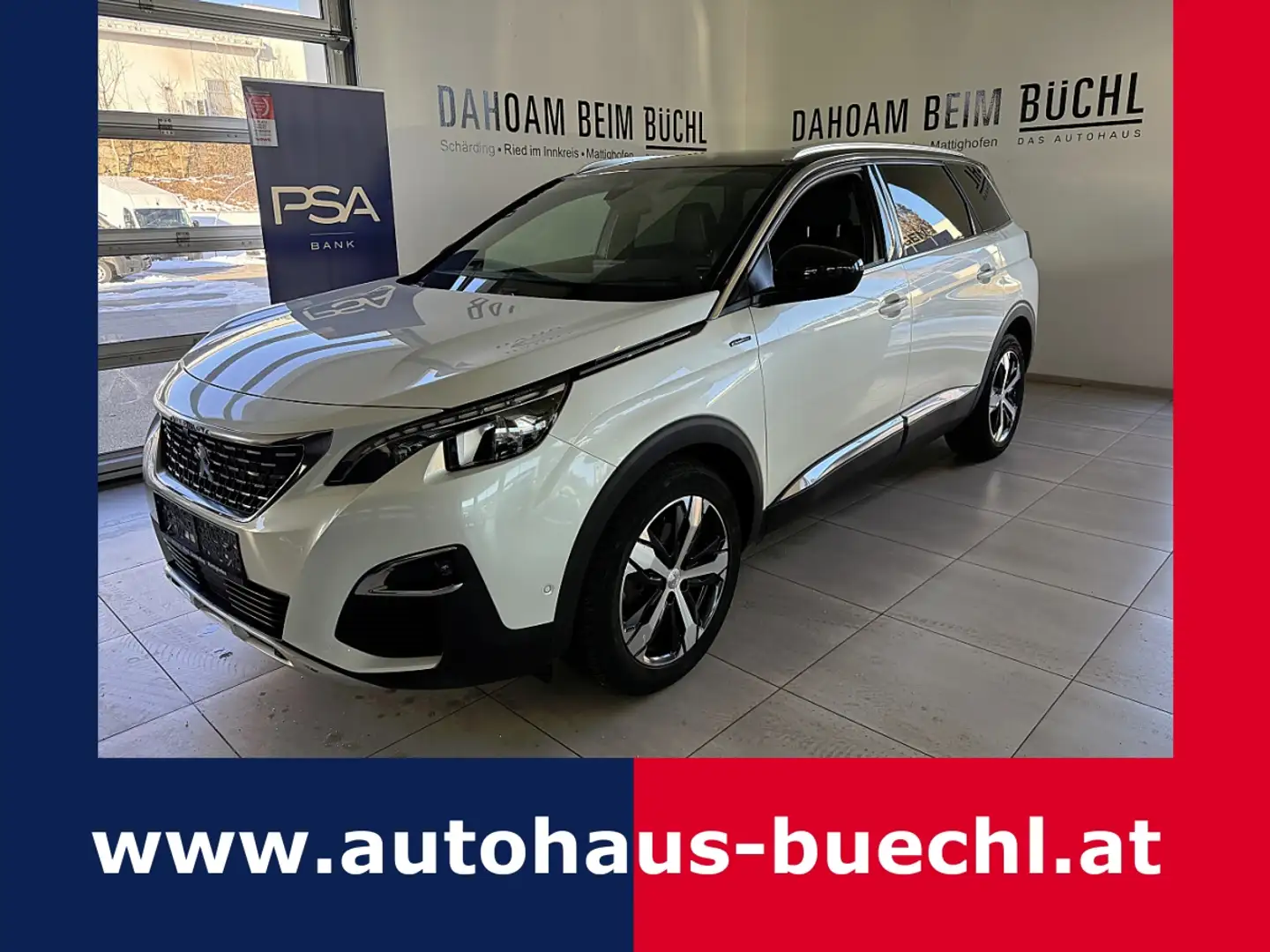 Peugeot 5008 1,5 BlueHDI 130 S&S EAT8 GT-Line Aut. Weiß - 1