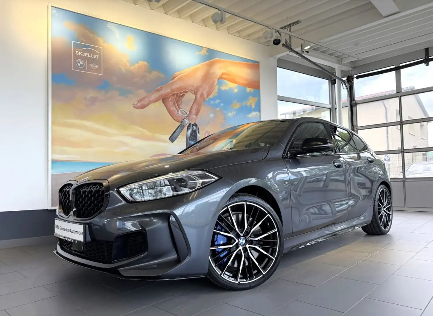 BMW 135 M135i xDr. M-Performance ACC+HUD+HARM+KOM+AL+19* Gri - 1