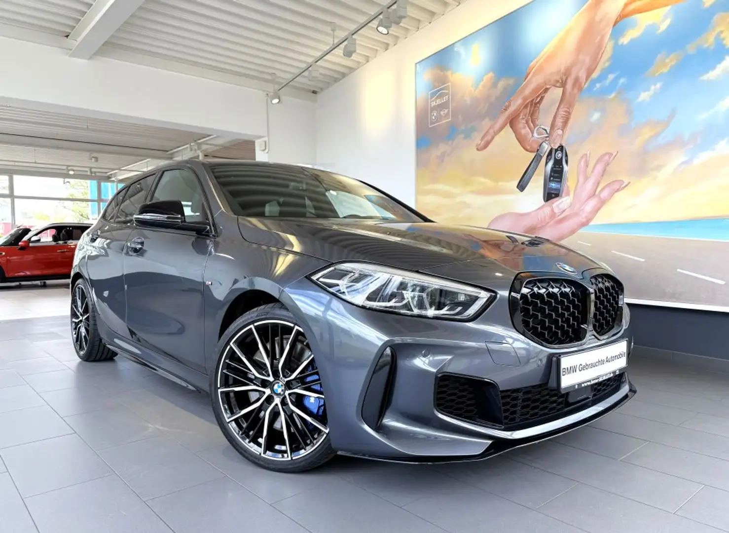 BMW 135 M135i xDr. M-Performance ACC+HUD+HARM+KOM+AL+19* Gri - 2
