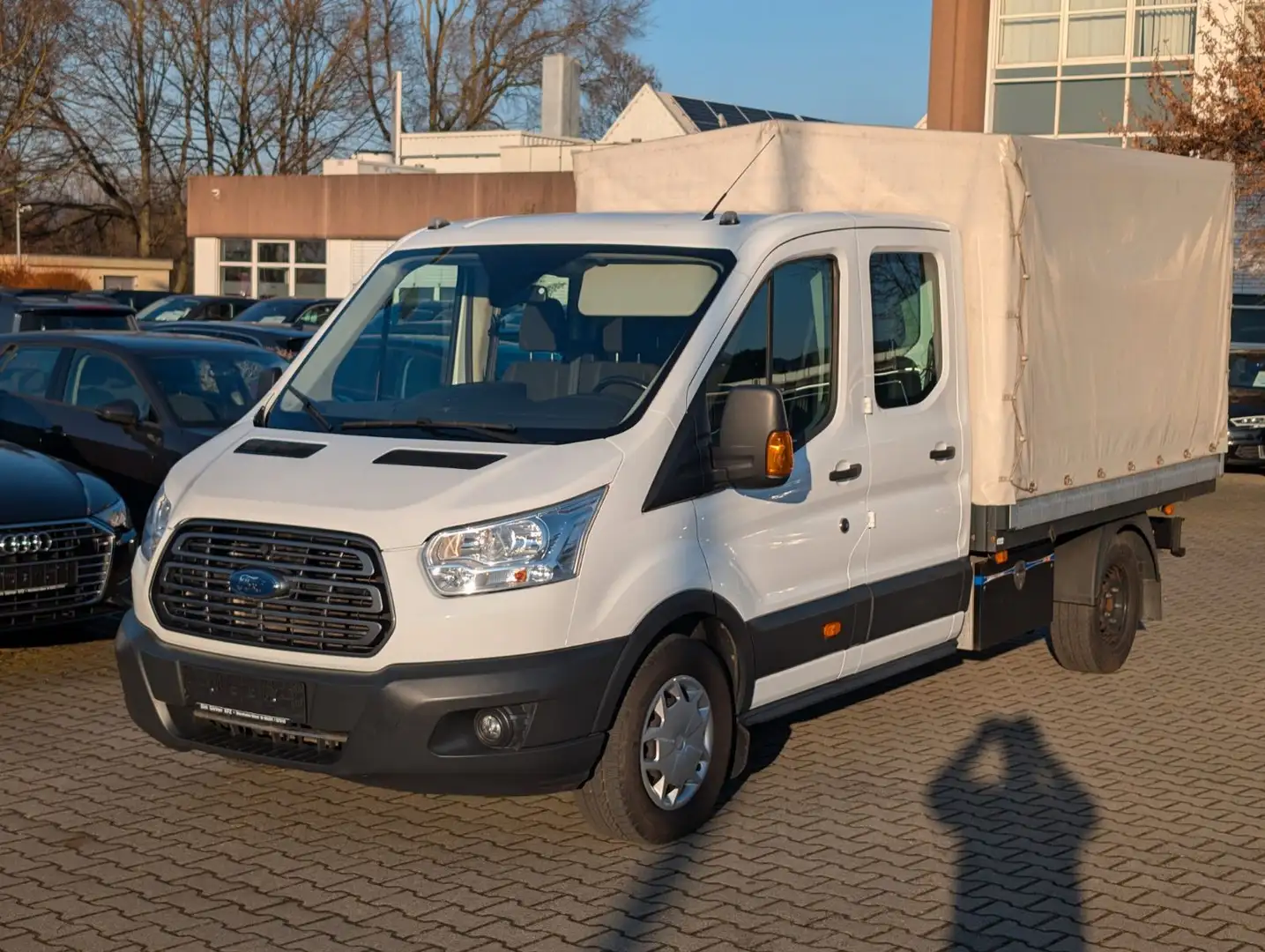 Ford Transit 350 L3 4x4 Trend Doka Pritsche+Plane Blanco - 1