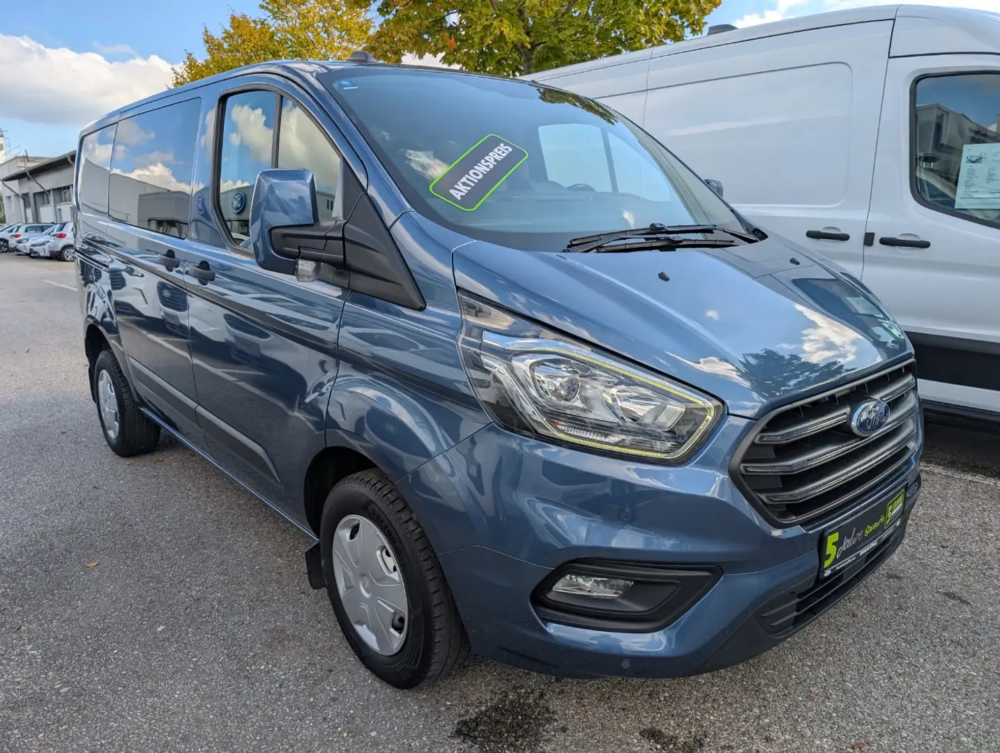 Ford Transit Custom DOKA 300 L1 Trend KLIMA*SHZ*PDC*5-SITZ Bleu - 2
