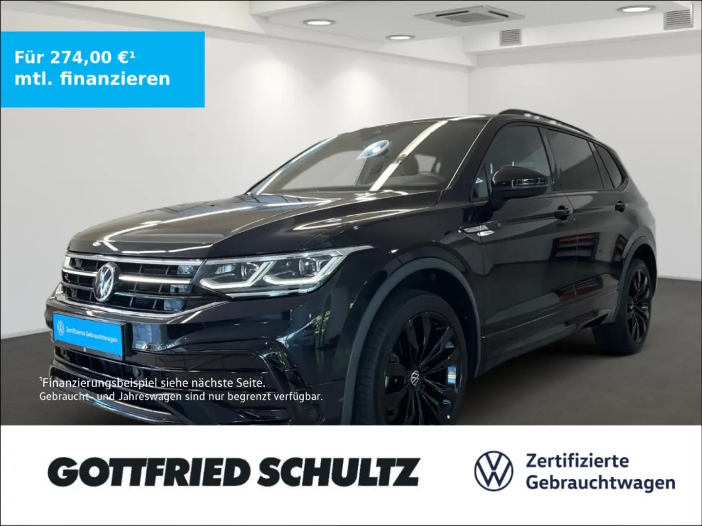 Volkswagen Tiguan Allspace 2.0 TDI DSG R-Line 4Motion ACC Rear View Dynamic L Negro - 1