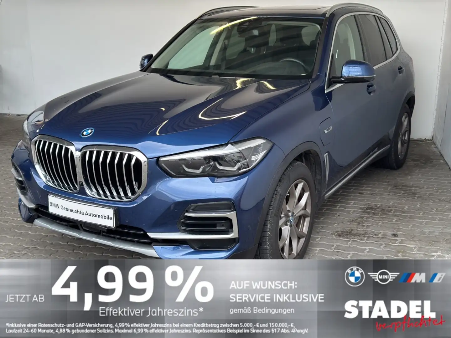 BMW X5 xDr45e xLine Navi.LED.ACC.HuD.360°.AHK.Pano Blau - 2