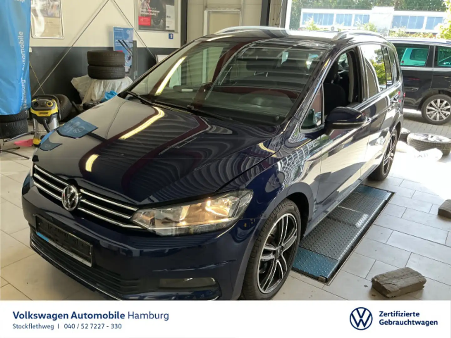 Volkswagen Touran 2.0 TDI United DSG AHK Navi Kamera 7Sitze Blau - 1