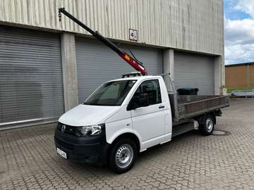 T5 Trans 2.0TDI Pritsche Tieflader*Kran*ZMS NEU!