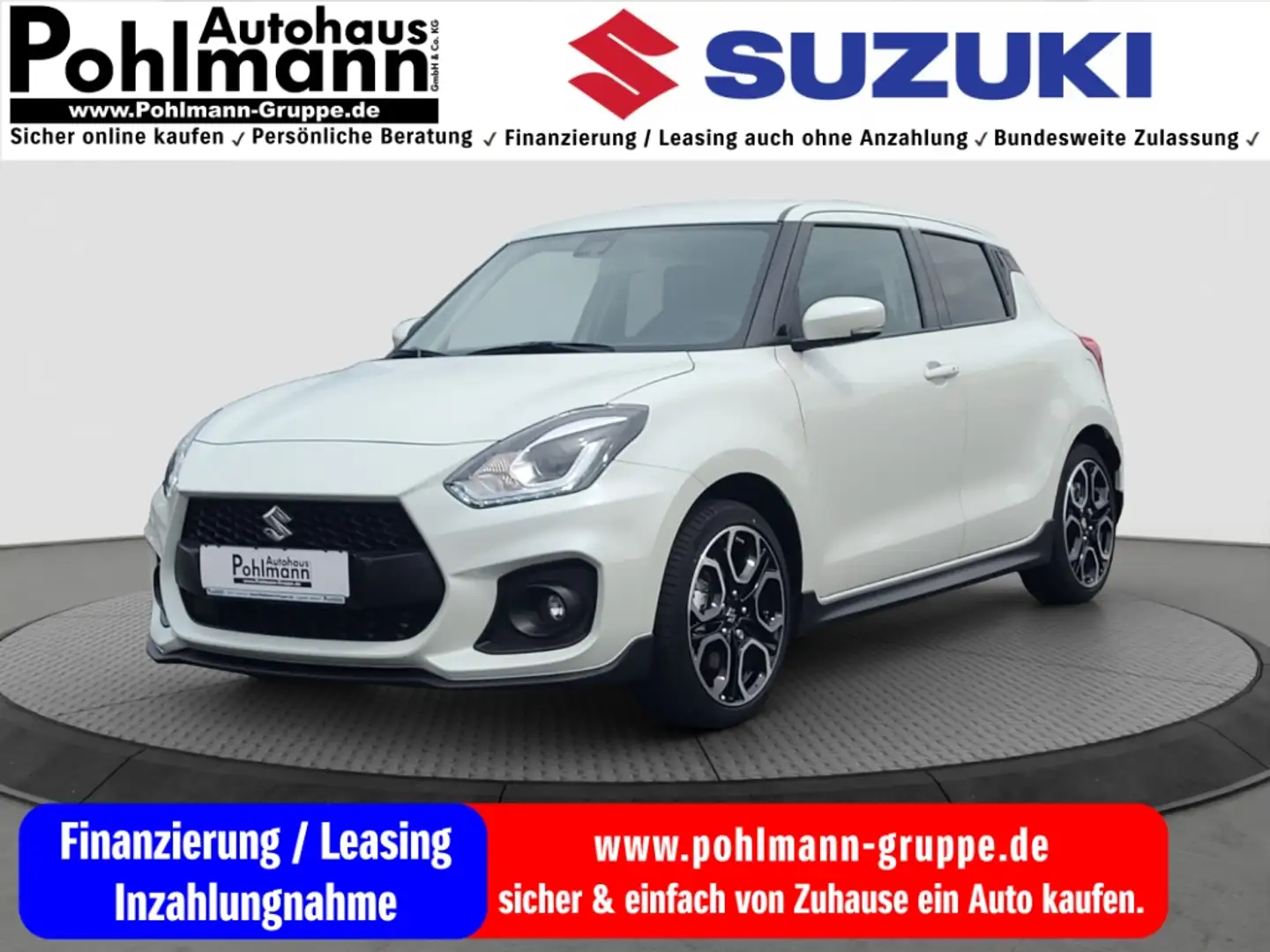Suzuki Swift 1.4 Sport Navi LED Klimaautom DAB SHZ Keyless Entr Blanco - 1