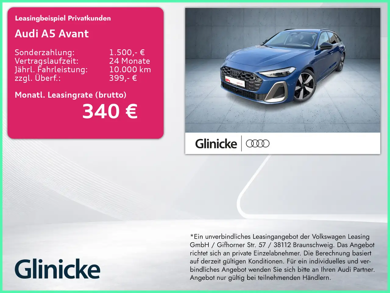 Audi A5 Avant edition one S line TFSI AHK/Matrix/Tech+/Ass — photo 1 of 20