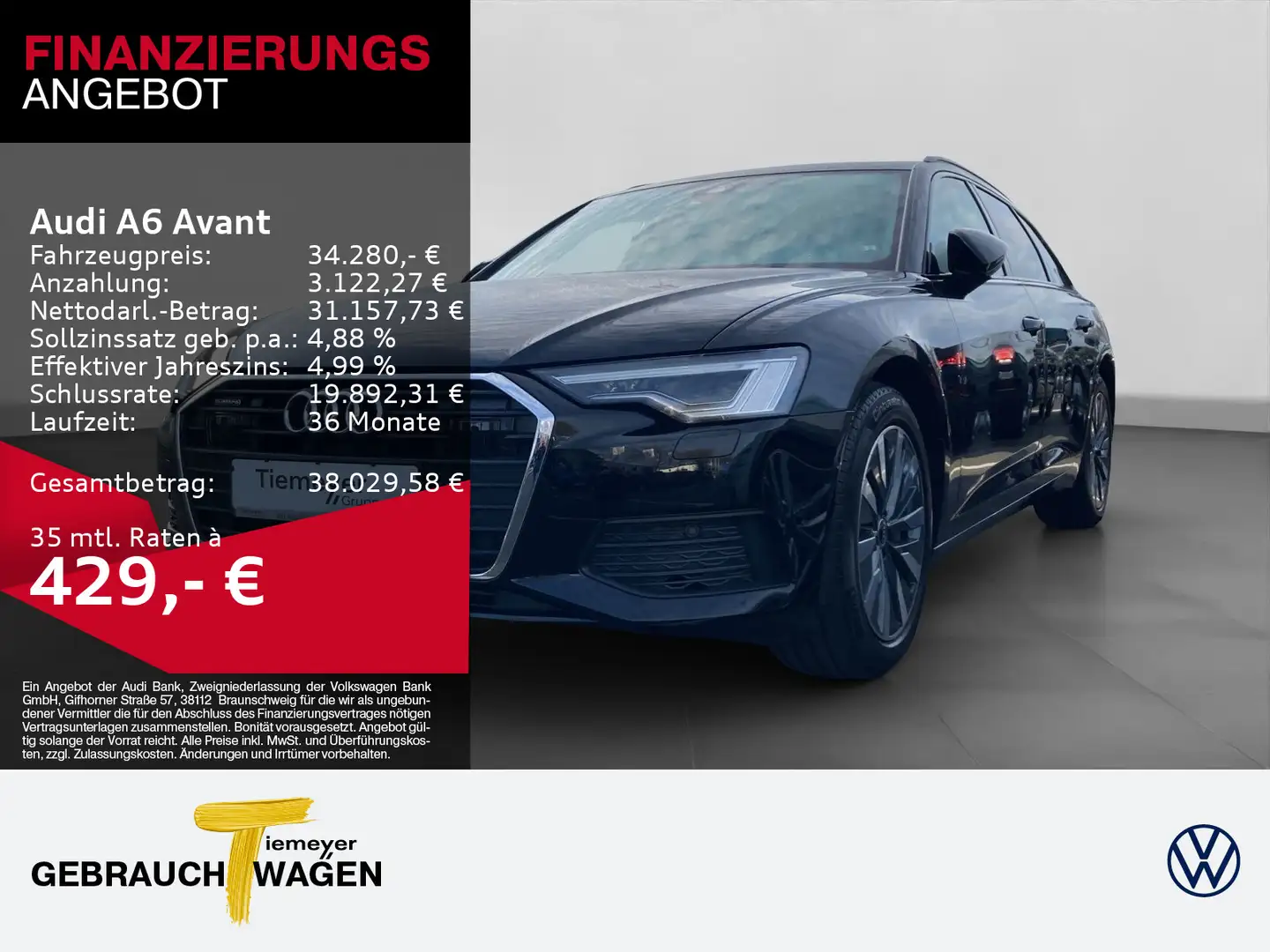 Audi A6 50 TFSIe Q MATRIX PDC STDHZG LM18 Schwarz - 1