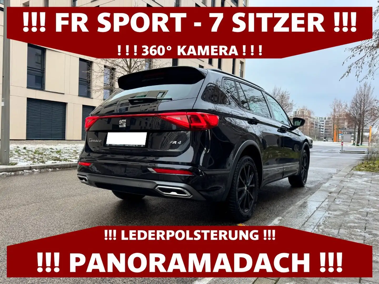 SEAT Tarraco FR SPORT 2,0 TDI | AUTOMATIK | ALLRAD | 7-SITZER Schwarz - 2