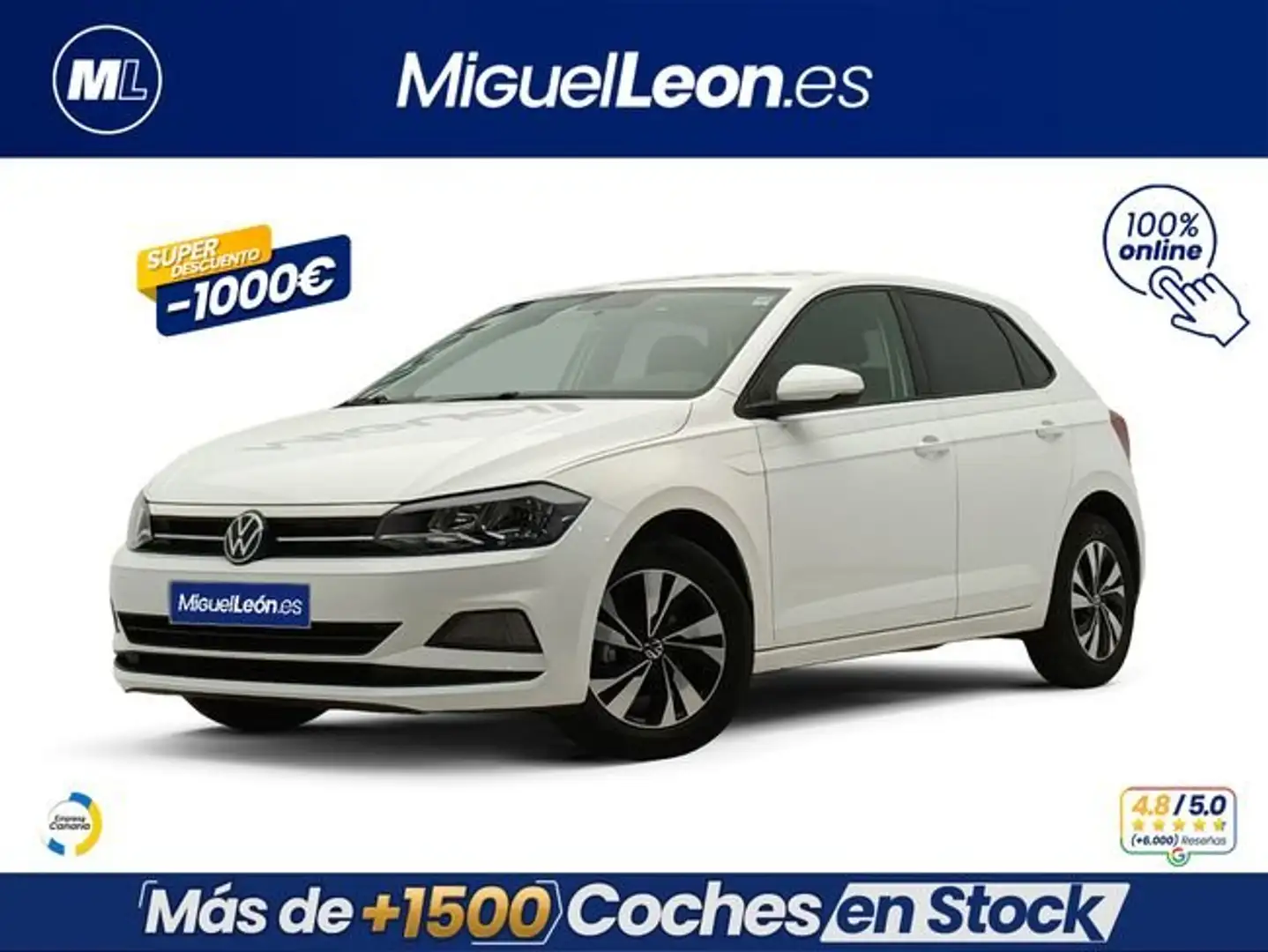Volkswagen Polo 1.0 TSI R-Line 70kW Blanco - 1