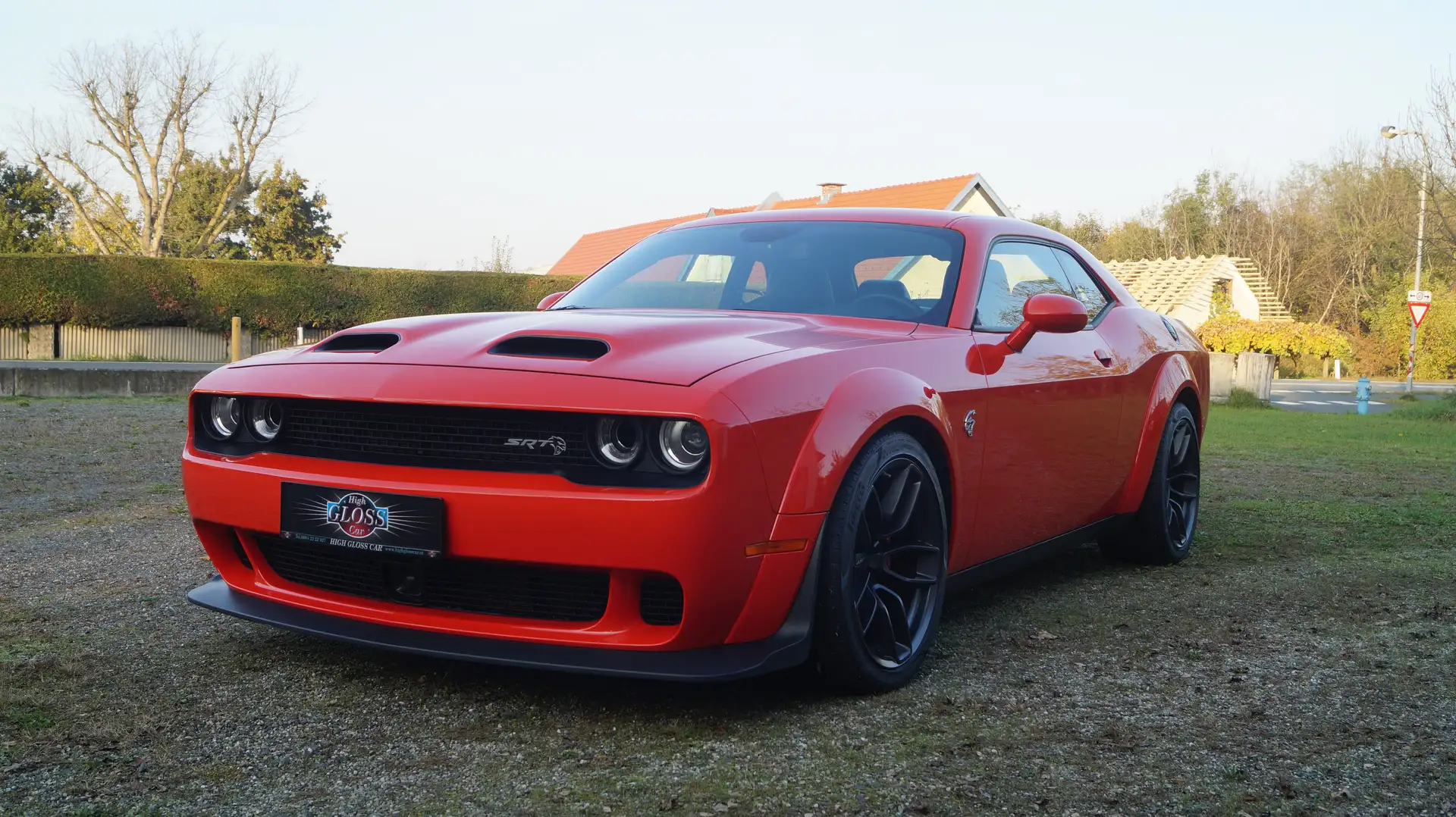 Dodge Challenger SRT Hellcat Widebody 6,2 V8, UNFALLFREI, 1. BESITZ Naranja - 1