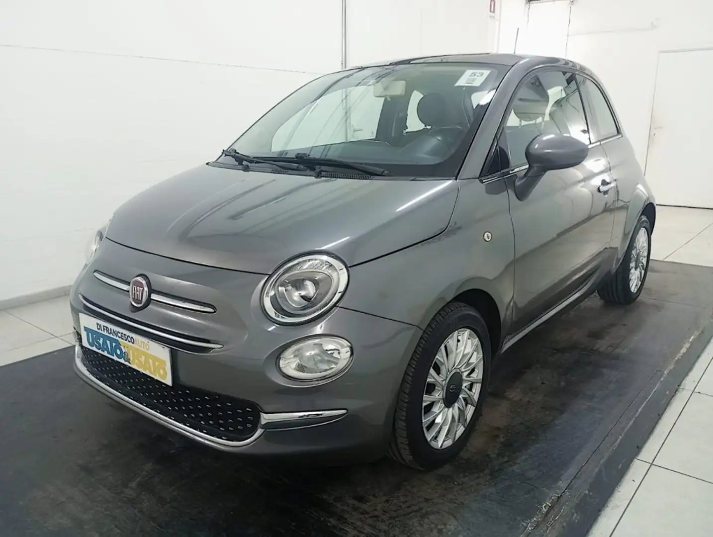 Fiat 500 1.2 Lounge 69cv dualogic Gris - 1
