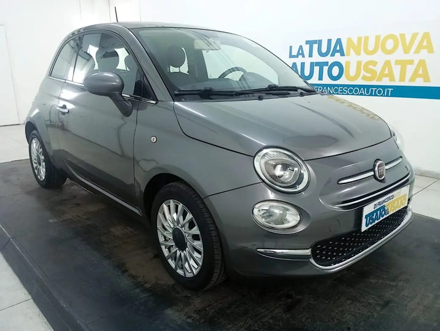 Fiat 500 1.2 Lounge 69cv dualogic Gris - 2