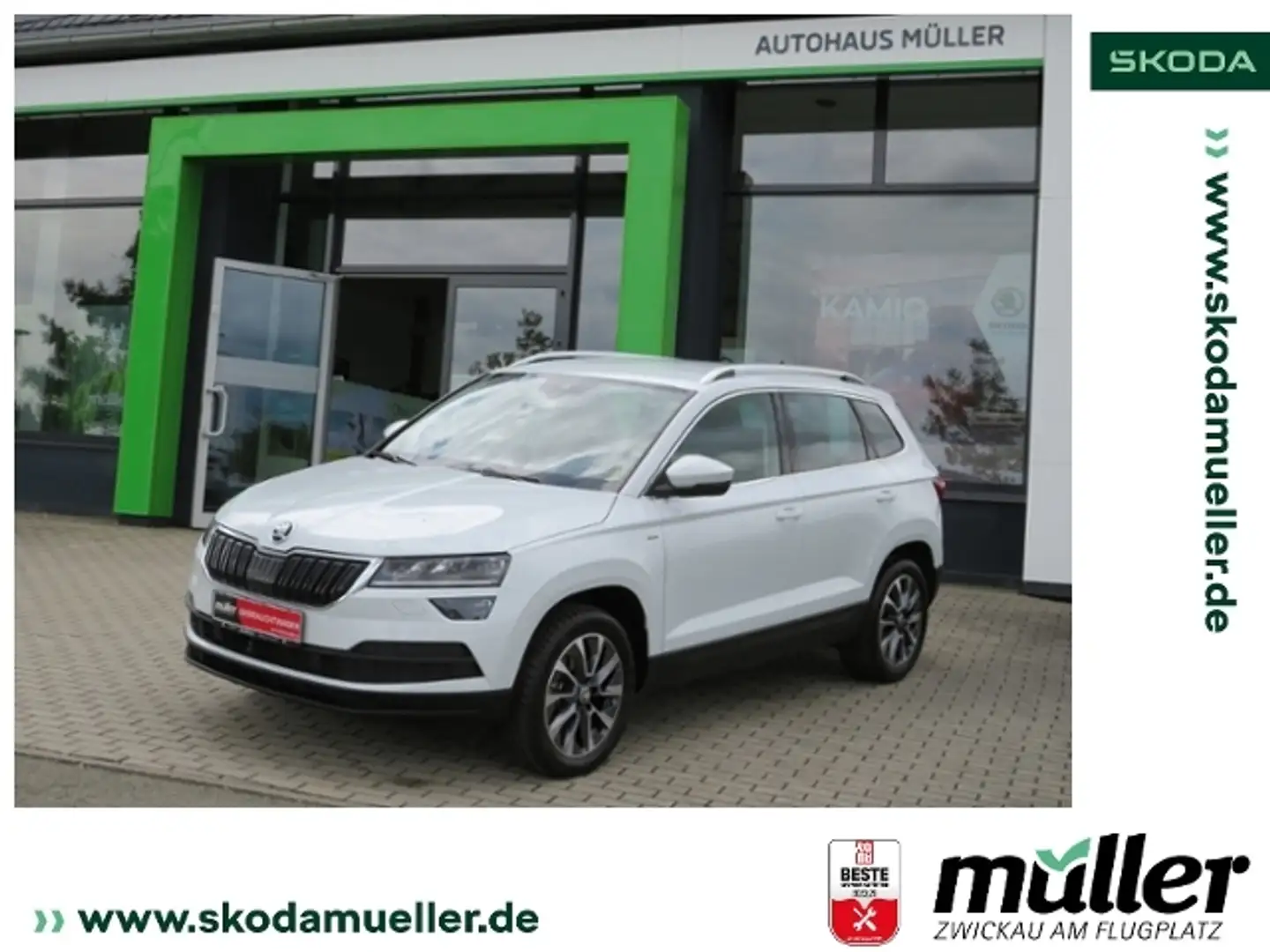 Skoda Karoq Drive 125 AHK el. HK RFK Business Bianco - 1