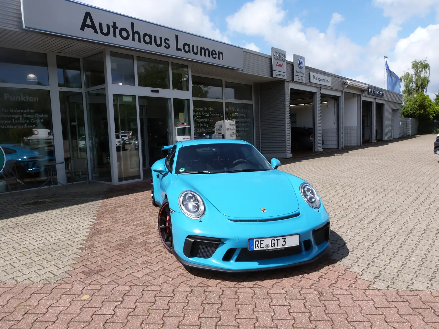 Porsche 911 GT3 PDK Navi, Lift, Clubsport, Sport Chrono, LED Blu/Azzurro - 1