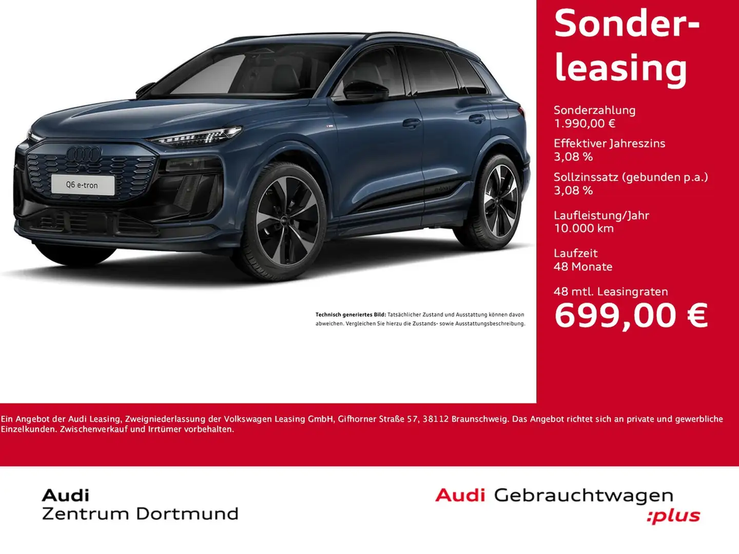 Audi Q6 e-tron quattro S LINE WÄRMEPUMPE PANO B&O AHK Blau - 1