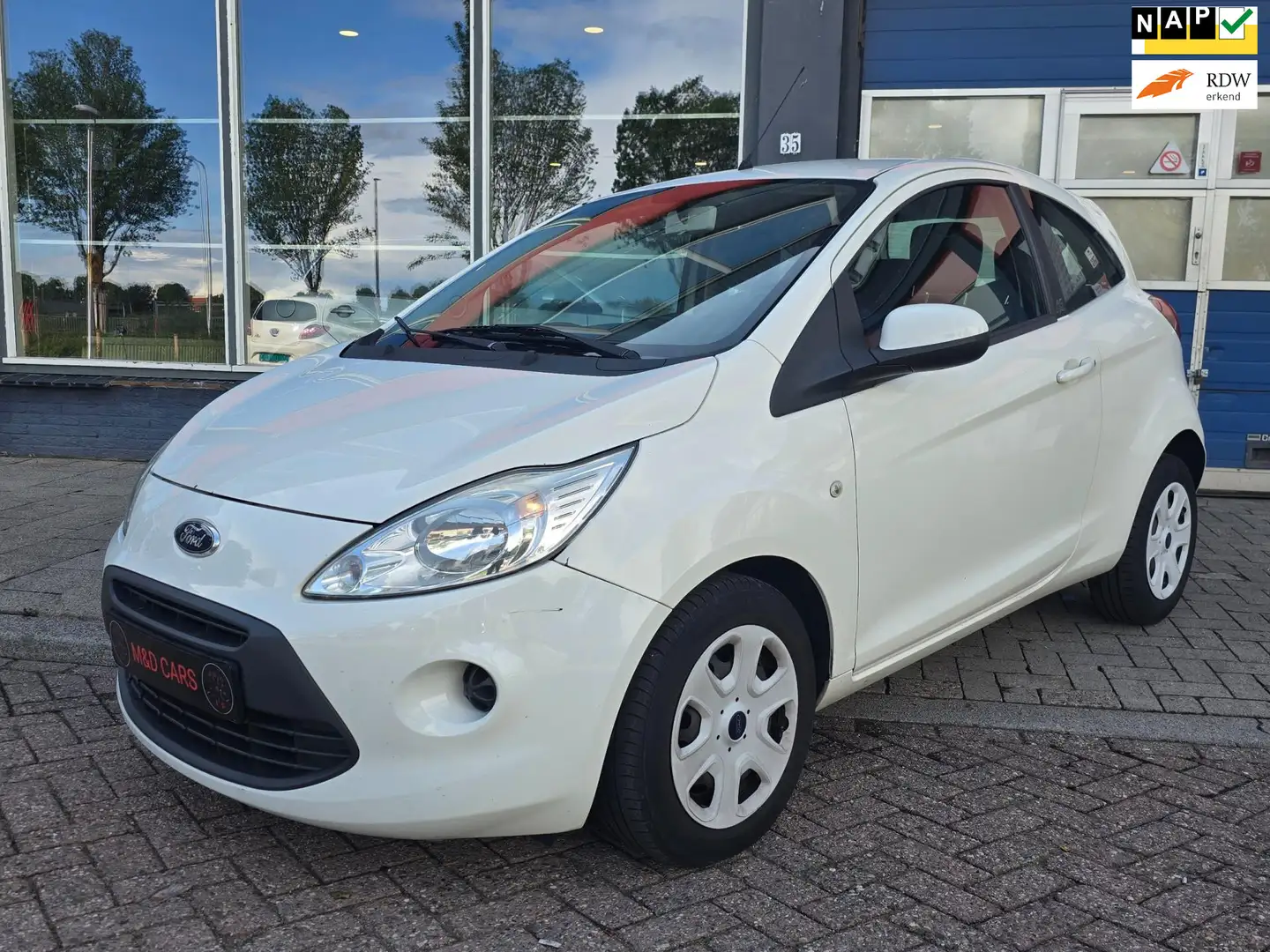 Ford Ka/Ka+ 1.2 Cool&Sound AIRCO/NAP/ELEK RAMEN/1STE EIGENAAR Wit - 1