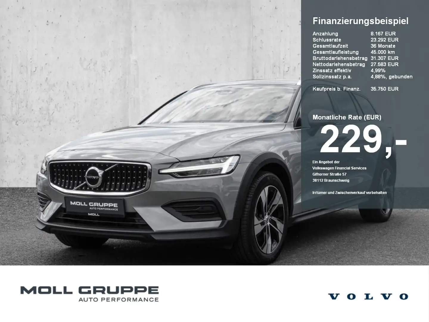 Volvo V60 Cross Country B4 AWD Plus AHK 4xShz Ambiente Grau - 1