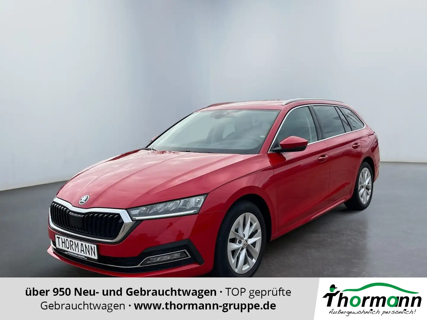 Skoda Octavia Combi Style 2.0 TDI 2xKlima AHK AUT HUD Rot - 1