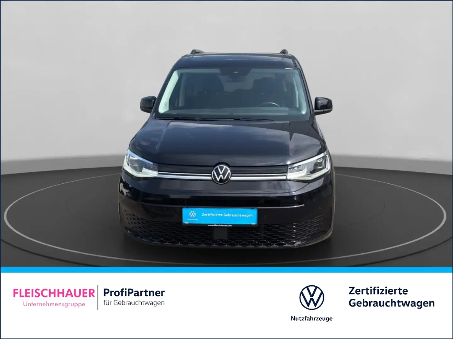 Volkswagen Caddy 2.0 TDI Style DSG+ACC+LED+AHK+Panoramadach Schwarz - 2