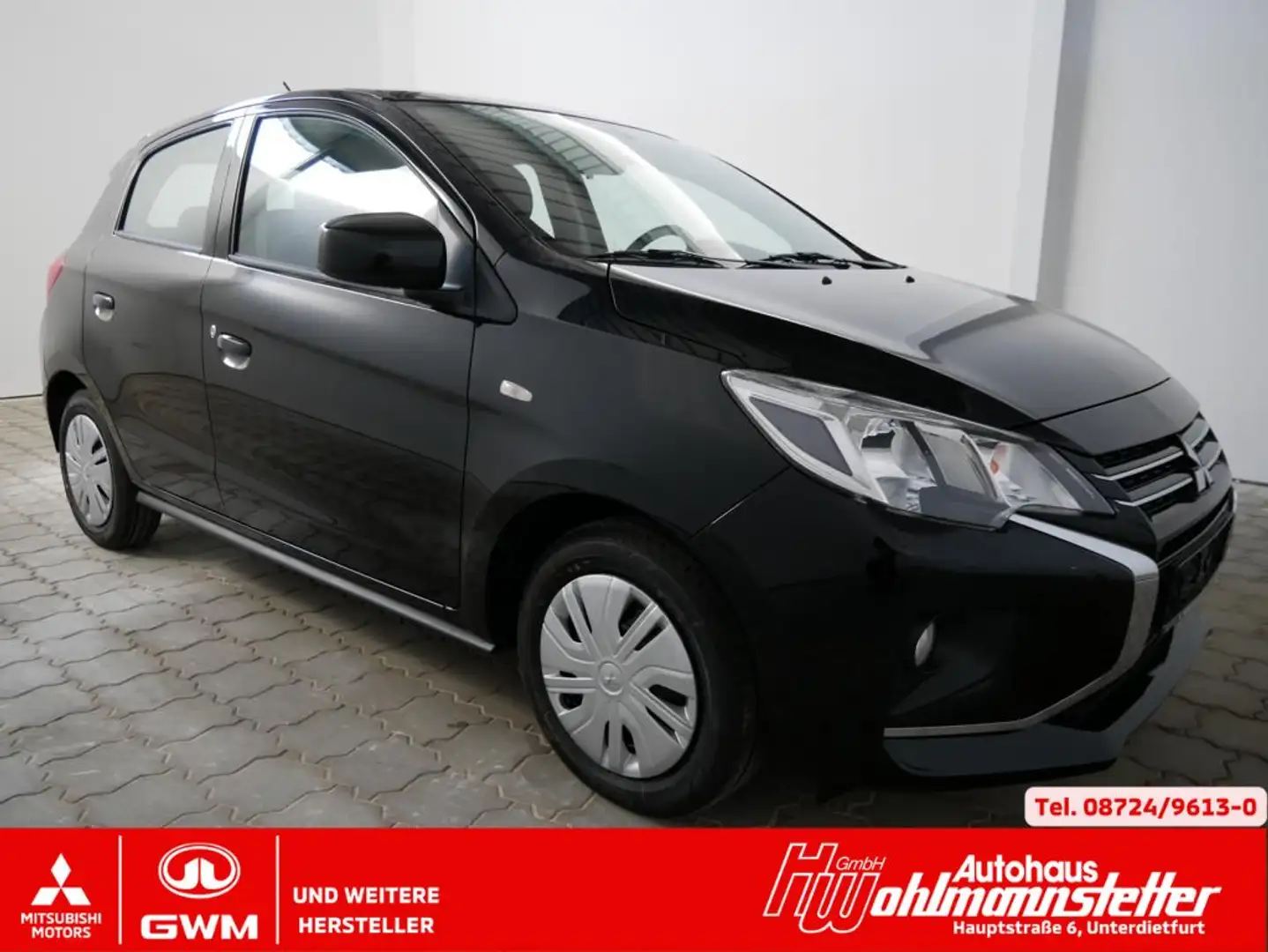 Mitsubishi Space Star Basis 1,2 l 5-Türer, 5Jahre Garantie, uvm. Schwarz - 1