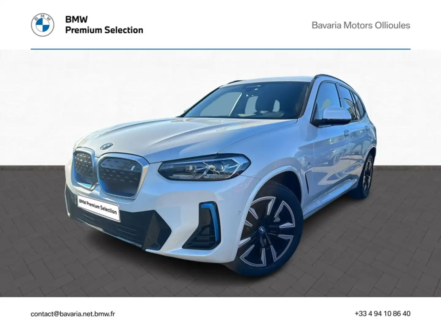 BMW iX3 M sport 286ch Inspiring 6cv Blanc - 1