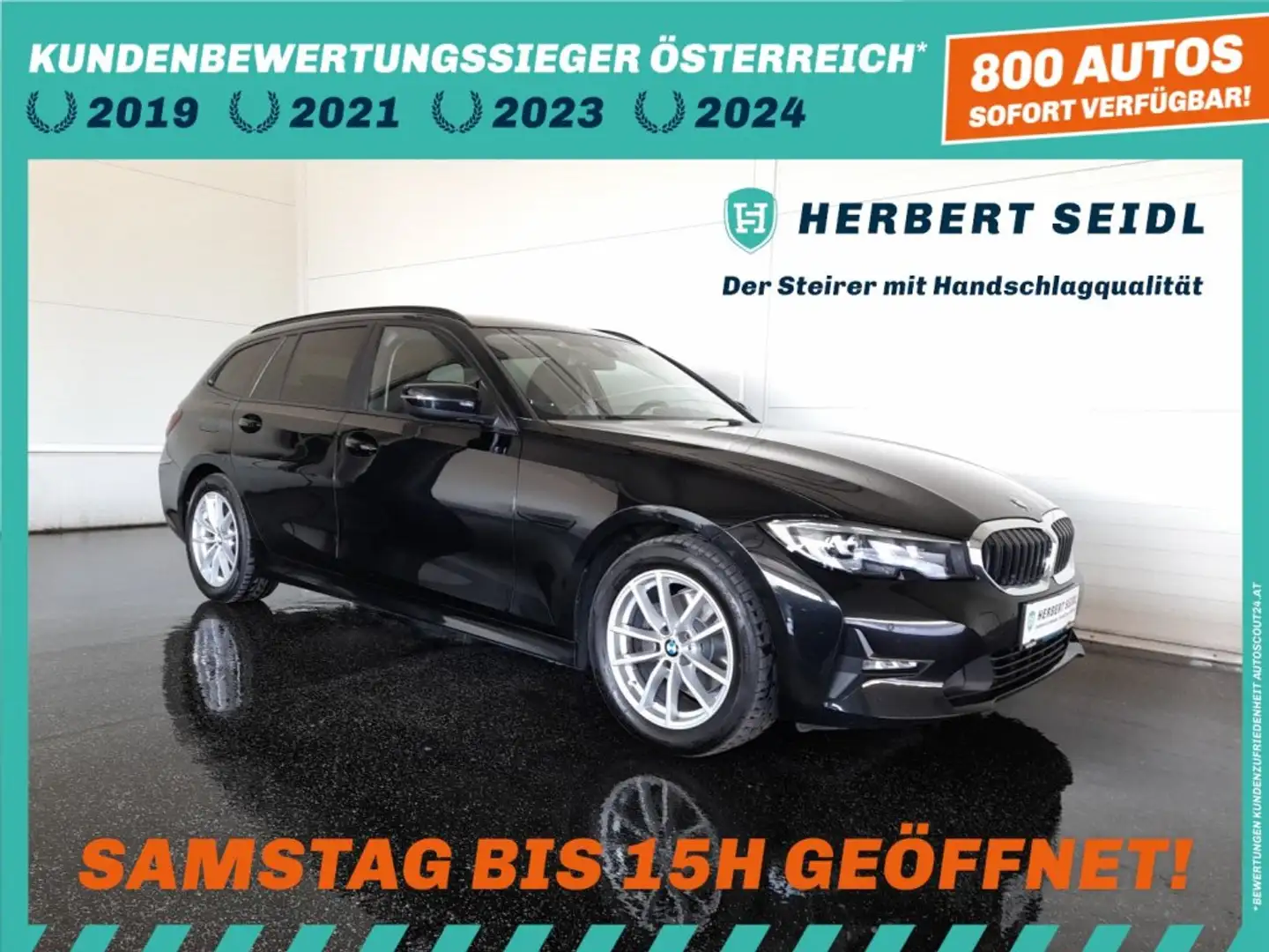 BMW 320 d TOURING 4x4 Aut. *VOLL LED / NAVI / DRIVING ASS. / 3-ZONEN-KLIMA / E-KLAPPE* Schwarz - 1