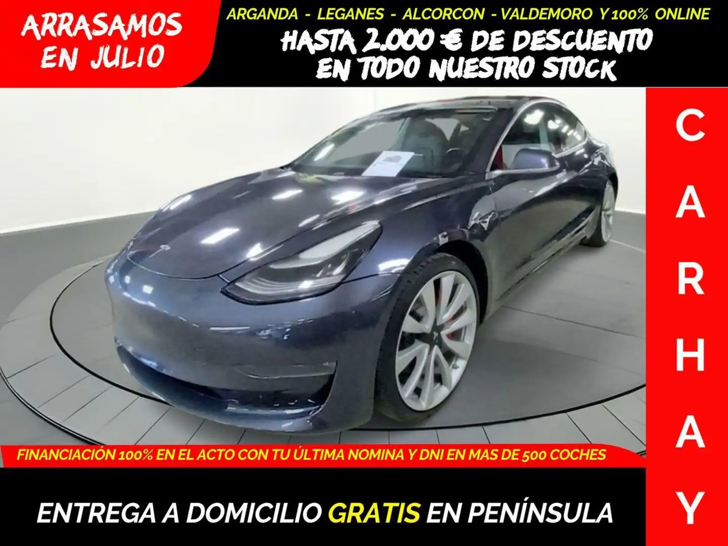 Tesla Model 3 75 KWH PERFORMANCE DUAL MOTOR Gris - 1