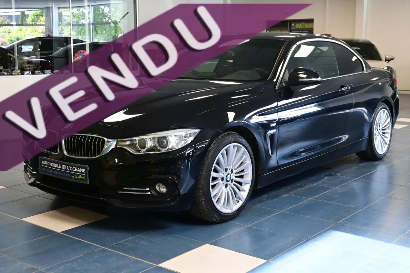 BMW 420 SERIE CABRIOLET F33 Cab 420d 184 ch Luxury A Negro - 1