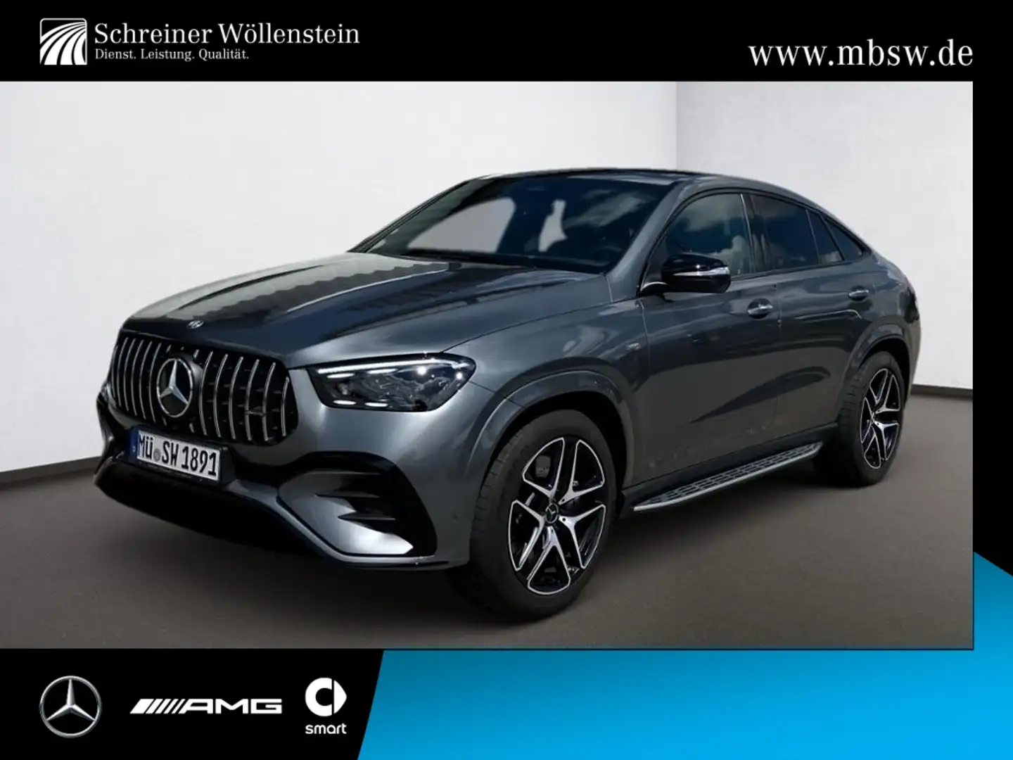 Mercedes-Benz GLE 53 AMG 4M+ C Night*HUD*Pano*AHK*Sitzkli*Burm Grigio - 1