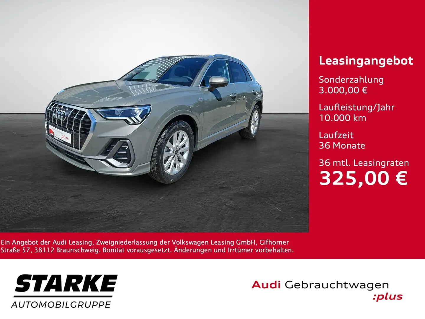 Audi Q3 35 TFSI S tronic S line NaviPlus LED AHK Dinami... Grau - 1