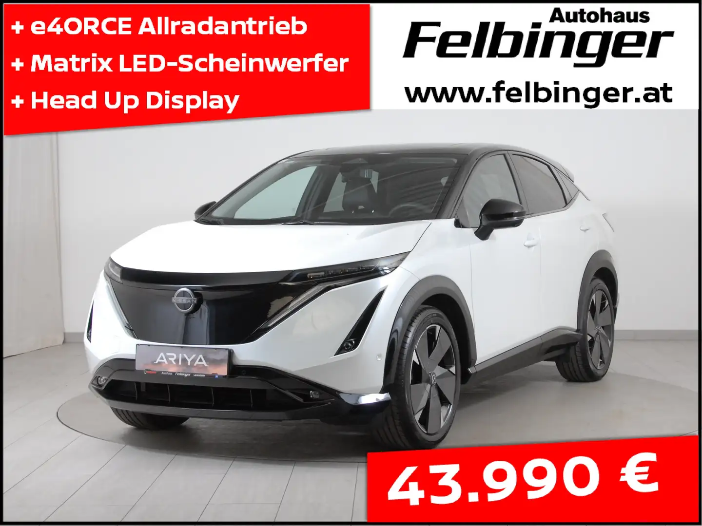 Nissan Ariya 87kWh e-4ORCE Evolve Aut. Weiß - 1