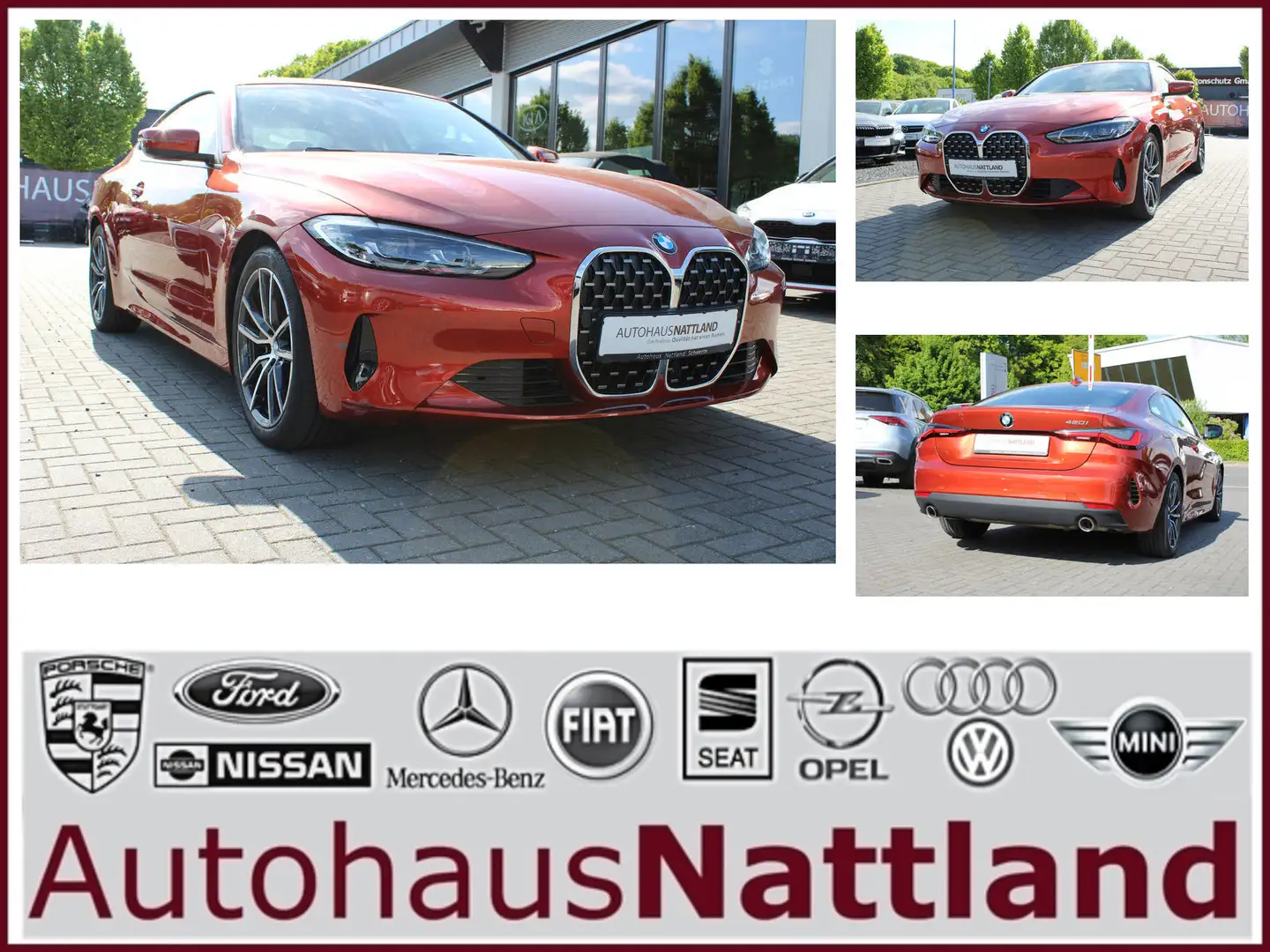 BMW 420 420i Coupe RFK LED Navi Teilleder 1.Hd. Orange - 1