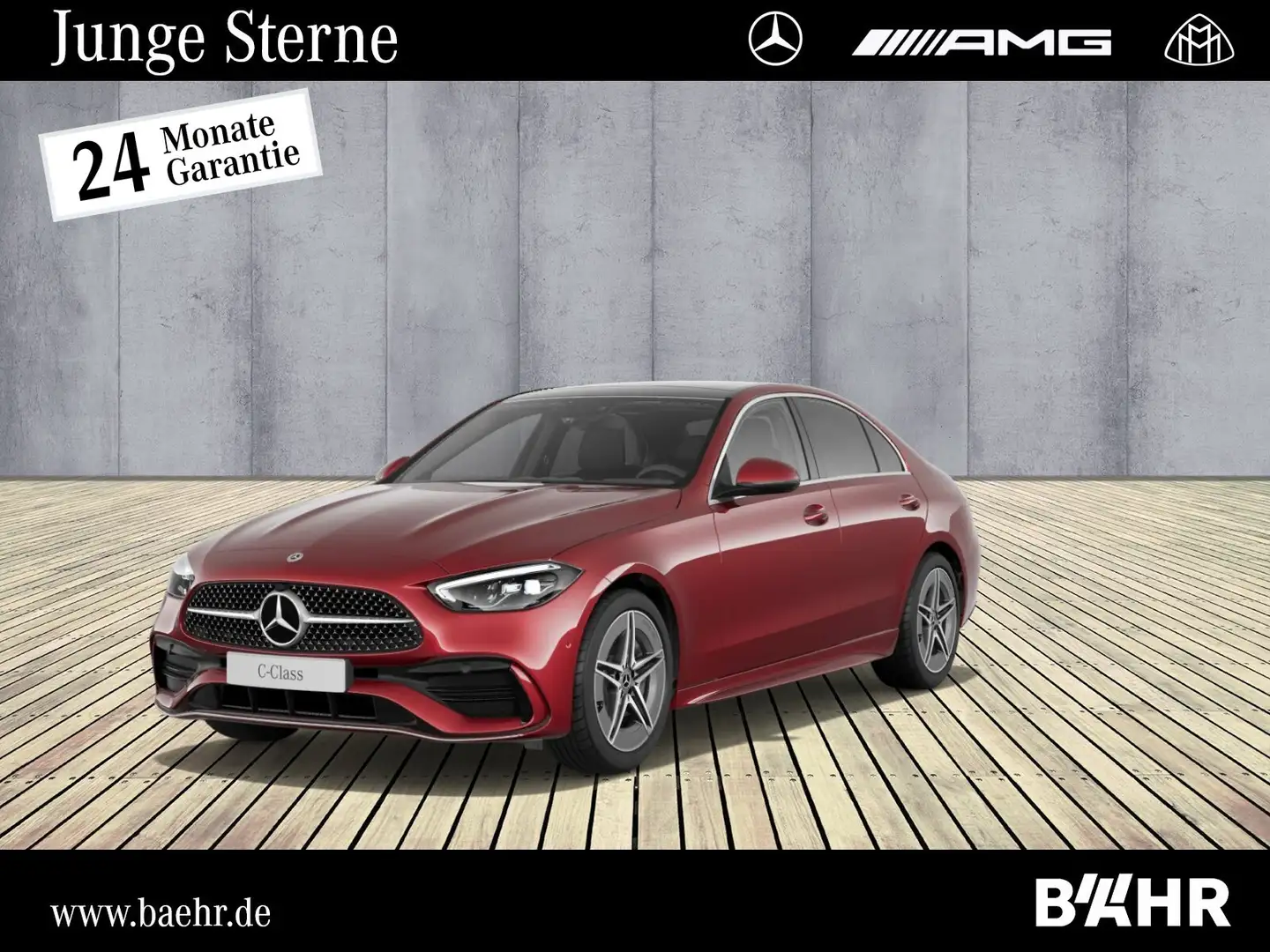 Mercedes-Benz C 180 C 180 AMG/MBUX/LED/Pano/Totwinkel/Parktr.+RFK Rot - 1