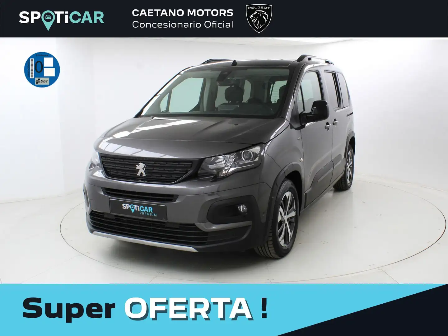 Peugeot Rifter e-Rifter 50kWh Standard GT 100kW Gris - 1