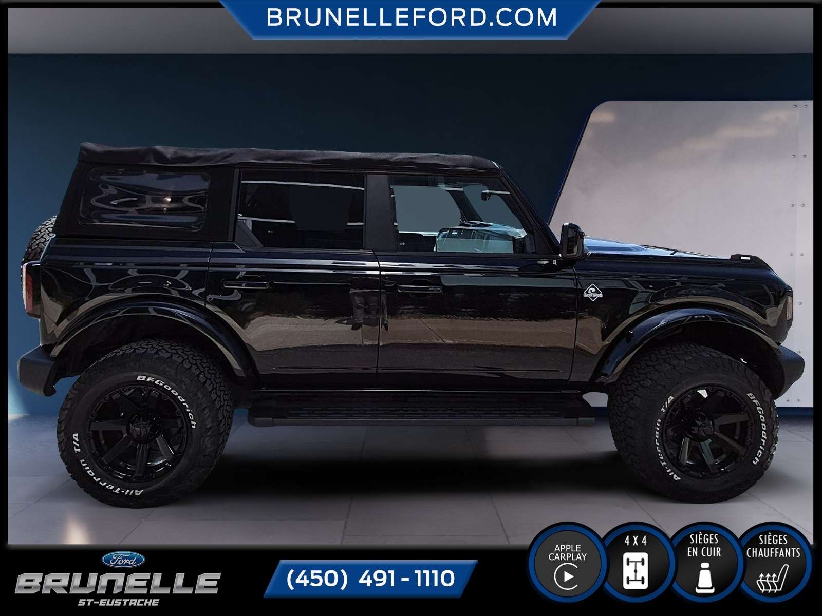2022 Ford Bronco OUTERBANKS/CUIR/CAMERA/CARPLAY — снимка 1